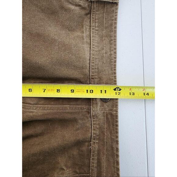 Kuhl Shorts Mens 42 Tan Brown Rugged Canvas Workwear Utility Vintage The Law - Picture 5 of 14